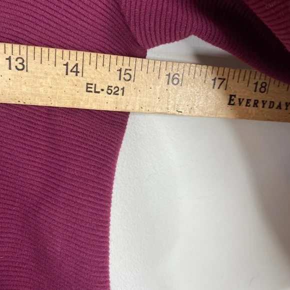 Boden Violet Ottoman Dress 2 Ruby Red Ribbed Midi Collar Classic Preppy Twee - Picture 9 of 11